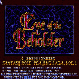 Advanced Dungeons & Dragons - Eye of the Beholder (U) for segacd screenshot